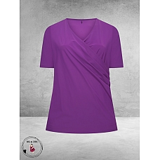 Plus Basics Wrap Top Lavender